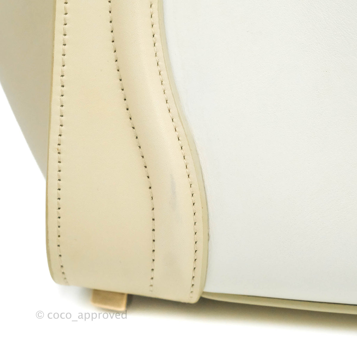 Celine Micro Luggage Light Beige/White Calfskin