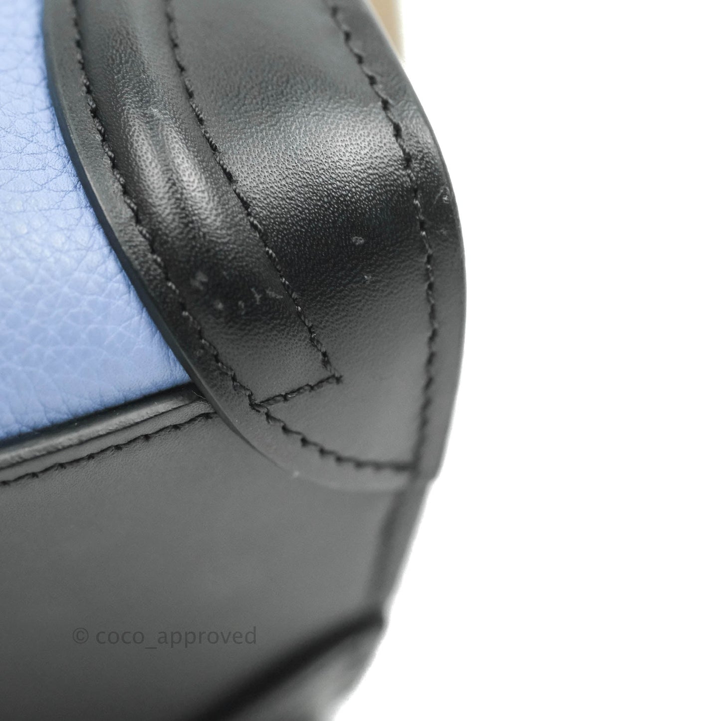 Celine Tri Color Blue/Khaki/Black Nano Luggage Tote