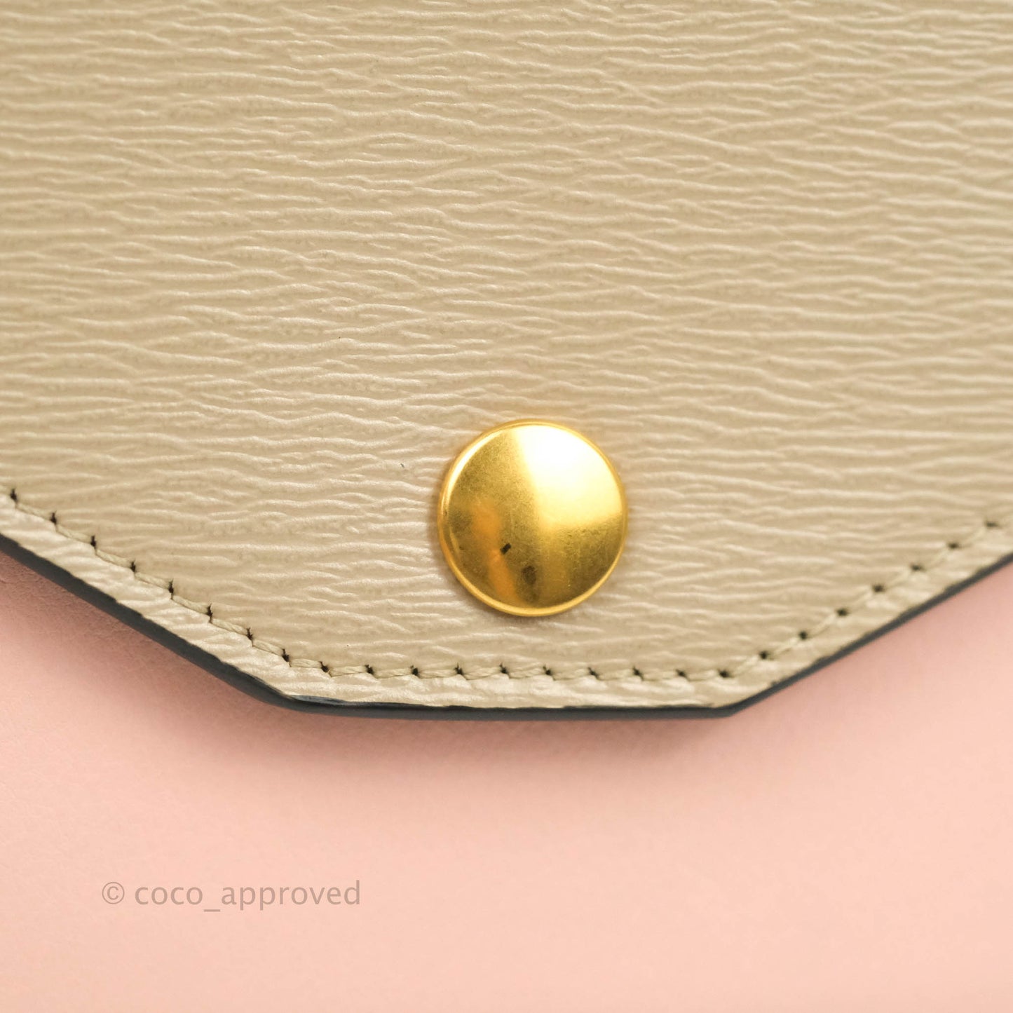 Celine Pocket Envelope Wallet on Chain Beige/Pink/Black