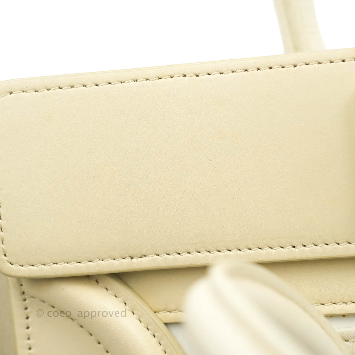 Celine Micro Luggage Light Beige/White Calfskin