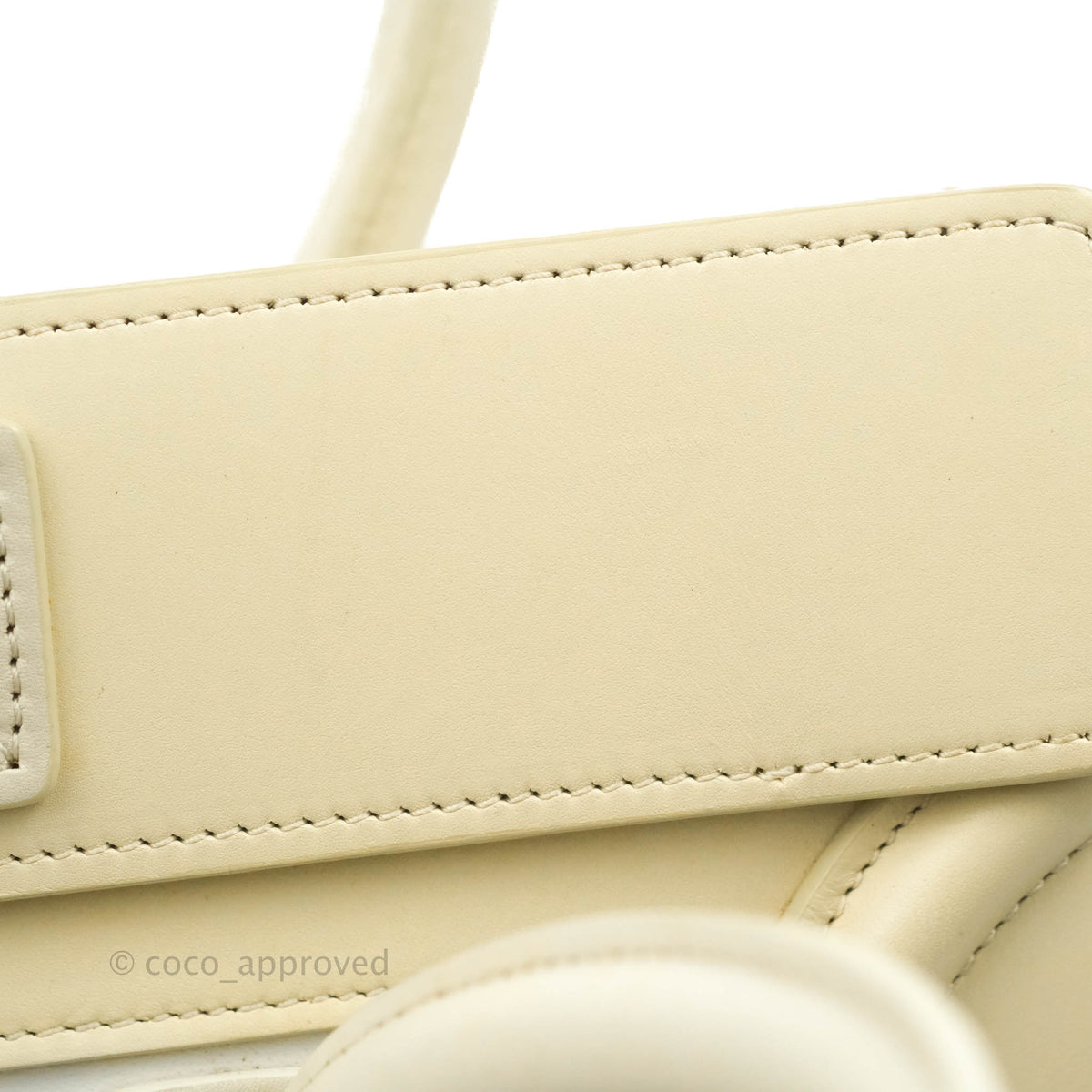 Celine Micro Luggage Light Beige/White Calfskin