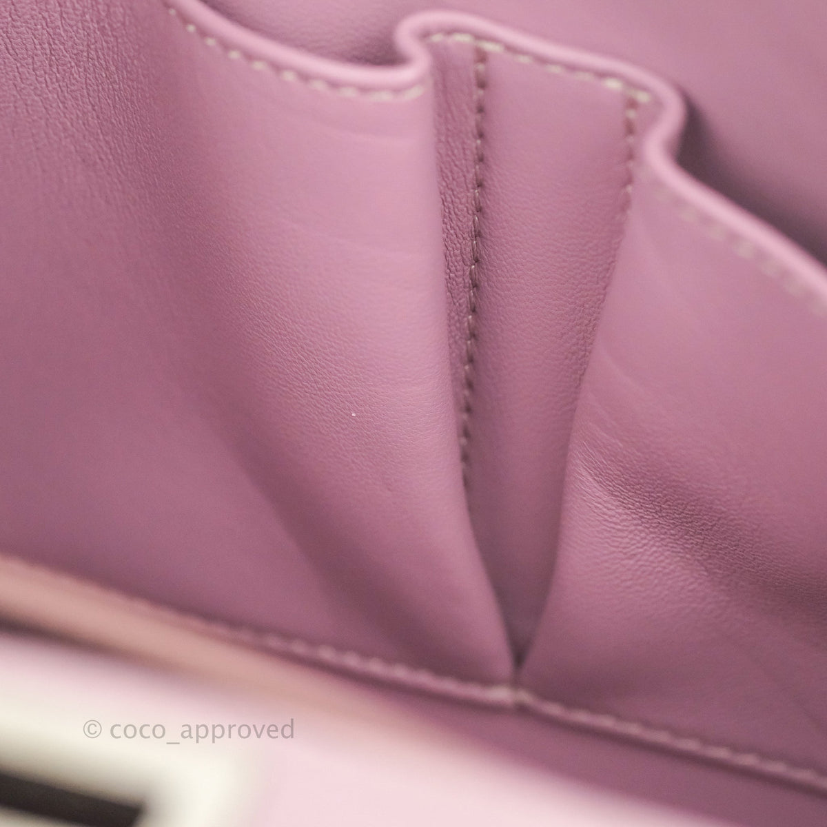 Celine Medium Classic Box Flap Lilac Pink Liege Calfskin