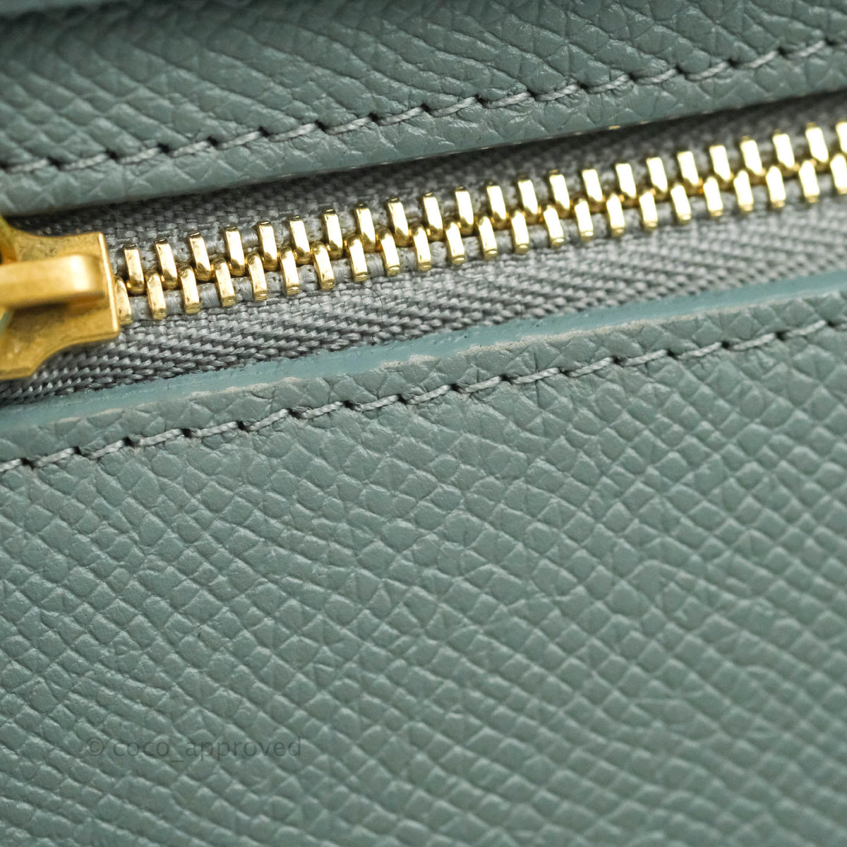 Celine Micro Belt Bag Light Blue Grained Calfskin Gold Hardware