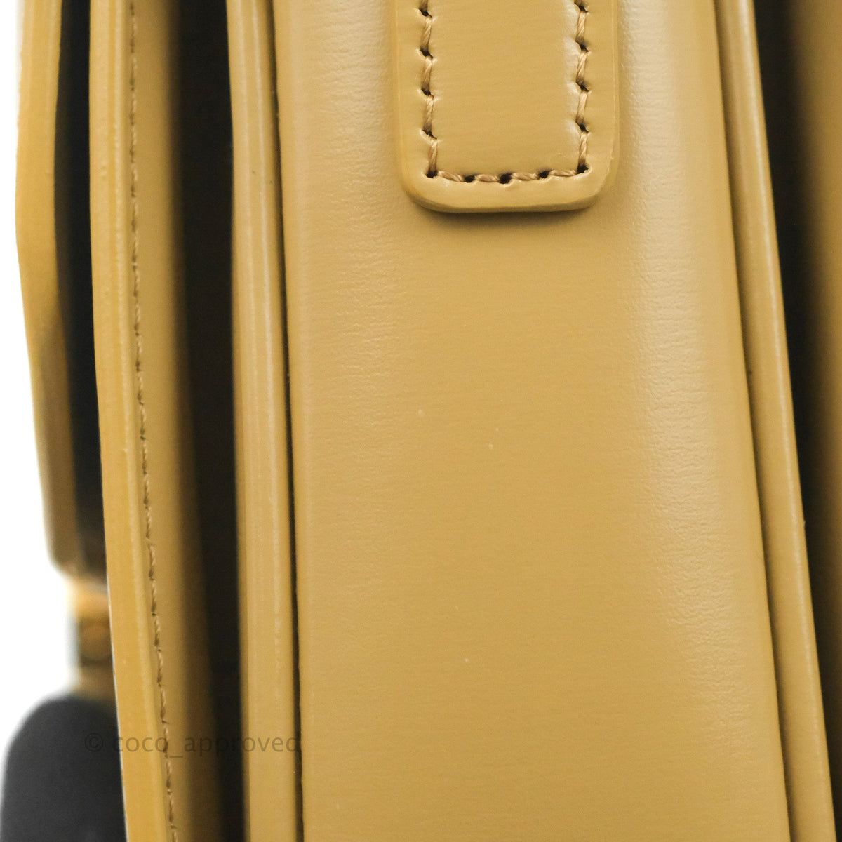 Celine Medium Triomphe Bag Olive Shiny Calfskin
