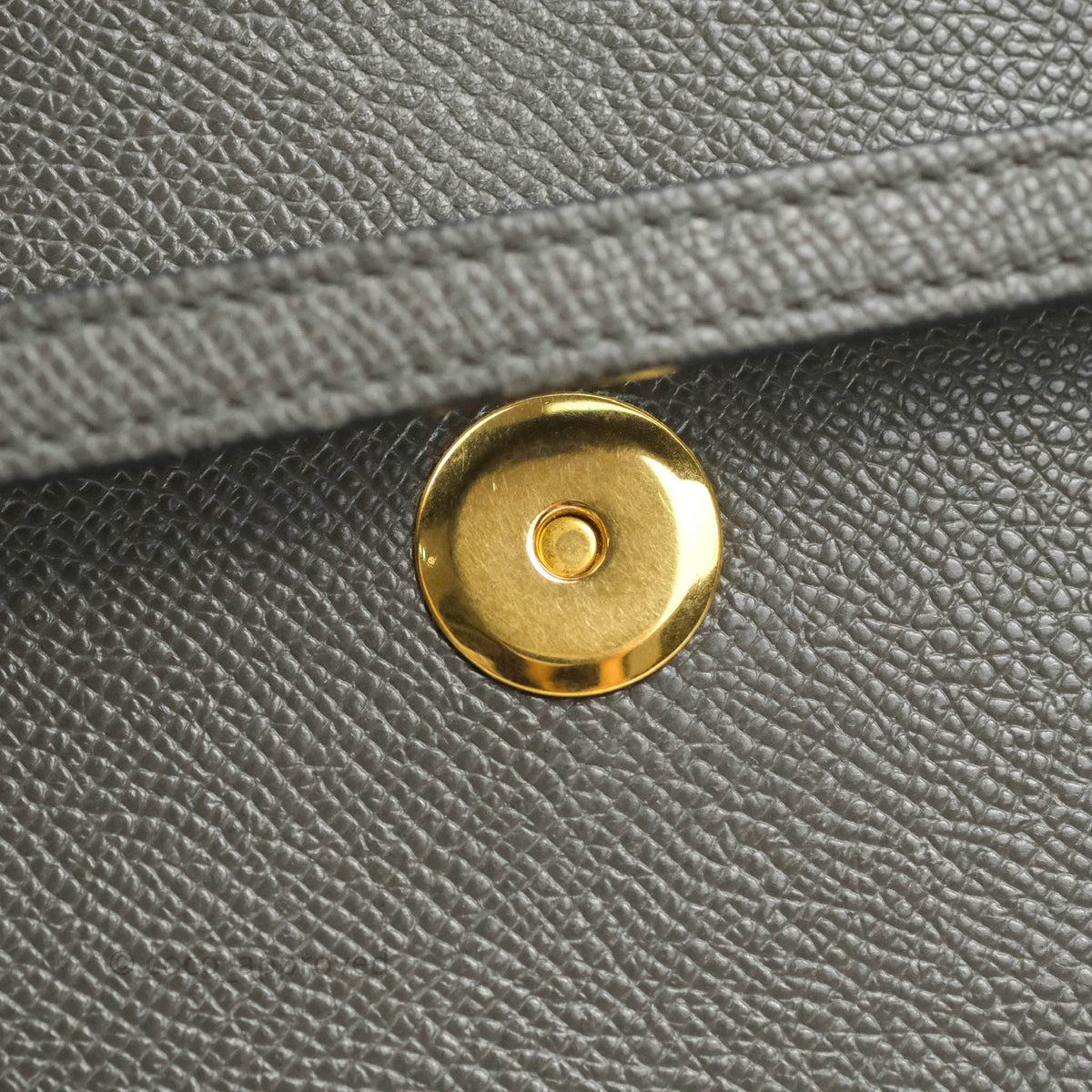 Celine Nano Belt Bag Grey Grained Calfskin Gold Hardware
