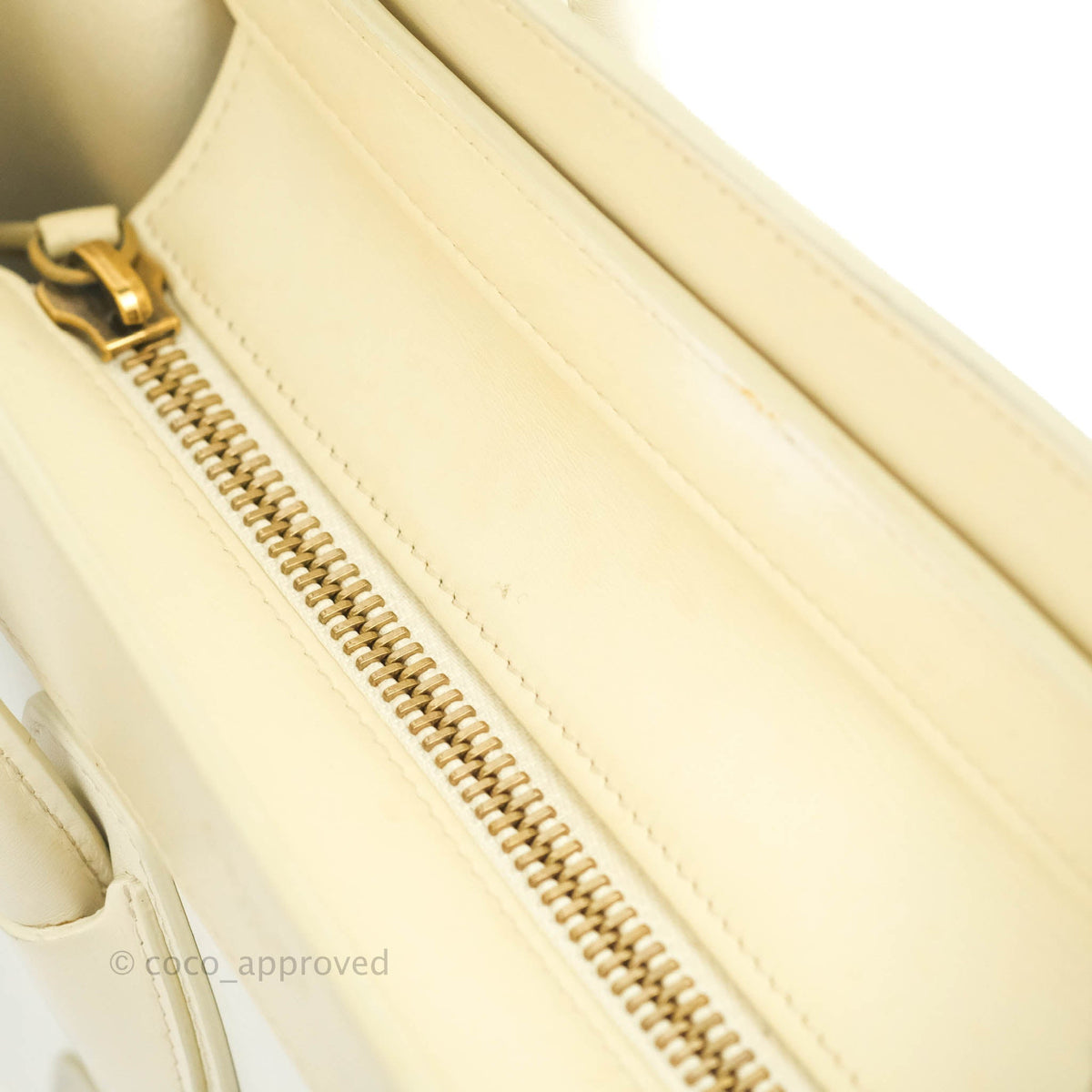 Celine Micro Luggage Light Beige/White Calfskin