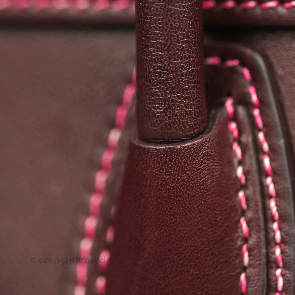 Celine Nano Luggage Bag Burgundy Gold Hardware