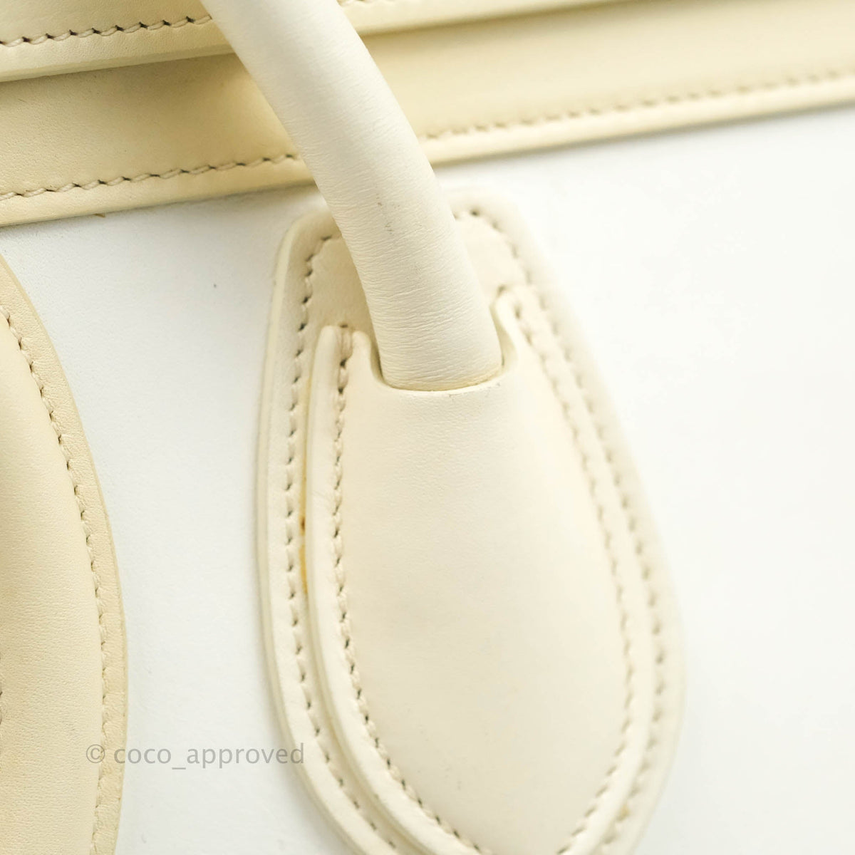 Celine Micro Luggage Light Beige/White Calfskin