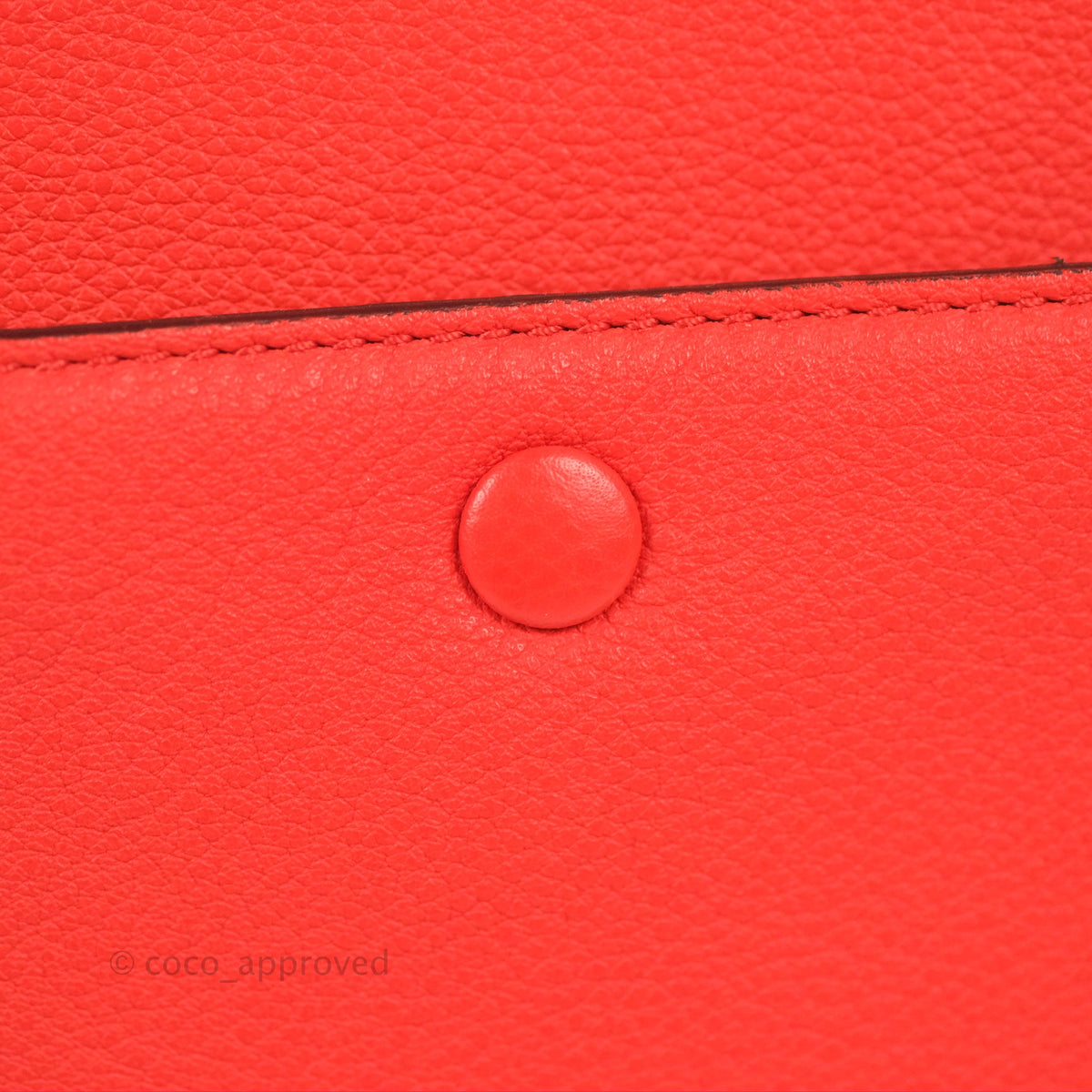Celine Edge Bag Tomato Red Grained Calfskin