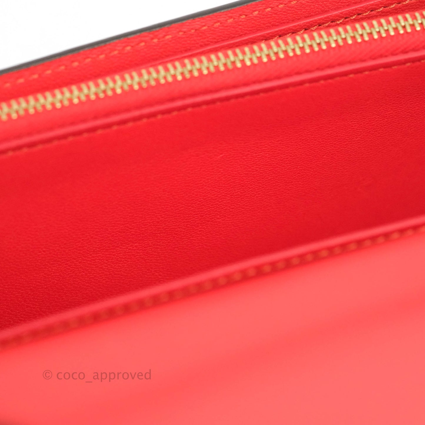 Celine Large Multifunction Flap Wallet Red Grained Leather