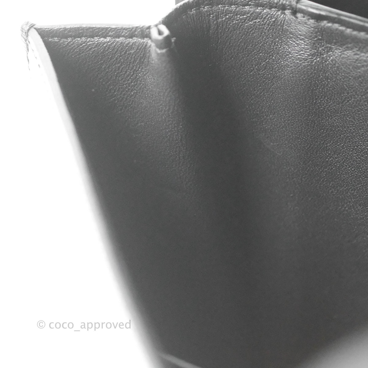Celine Medium Classic Box Flap Dark Grey Liege Calfskin