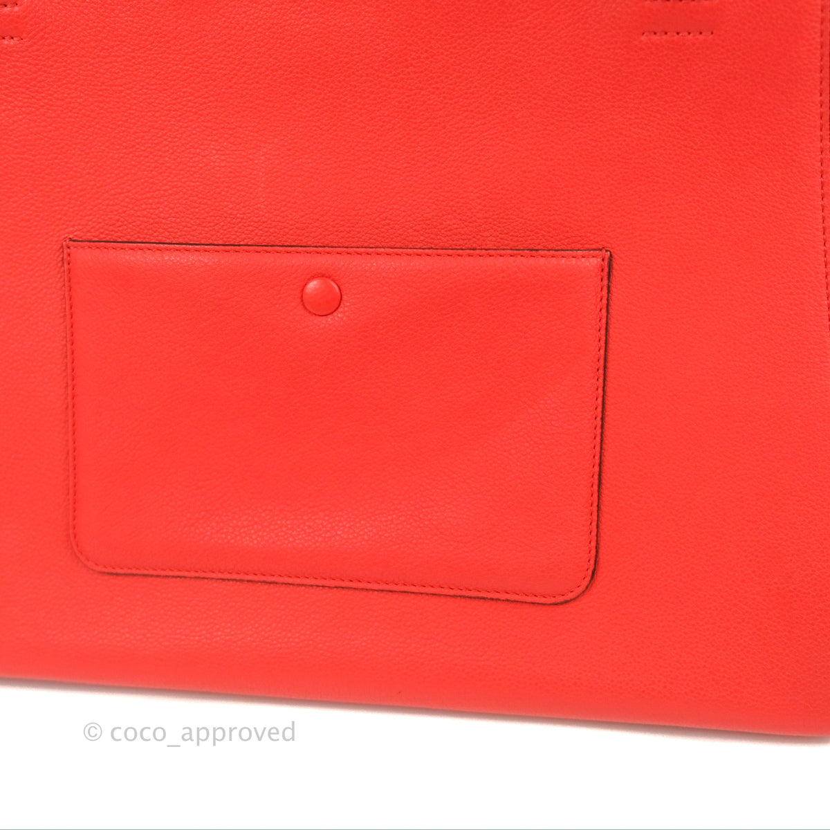 Celine Edge Bag Tomato Red Grained Calfskin
