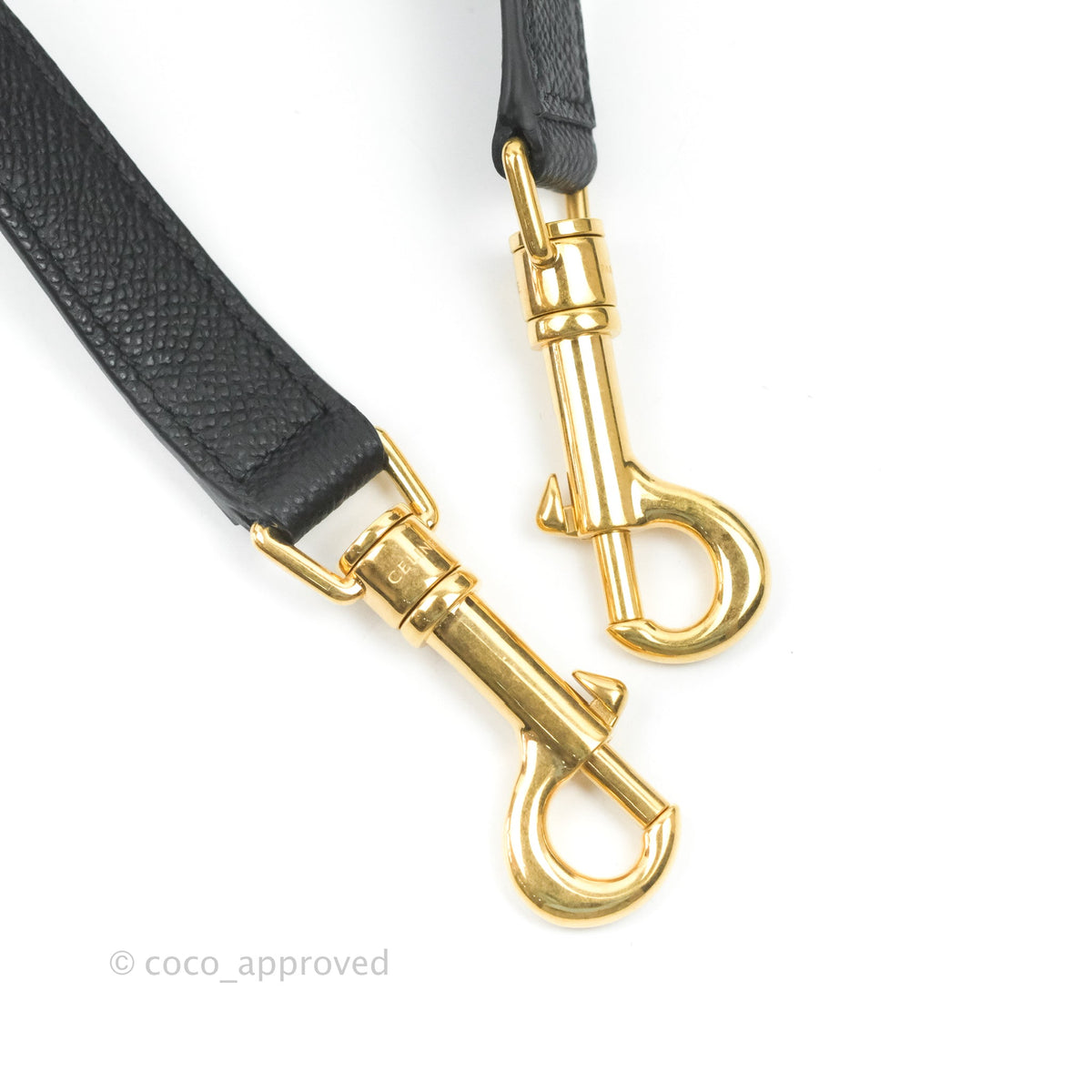 Celine Micro Belt Bag Dark Grey Grained Calfskin Gold Hardware