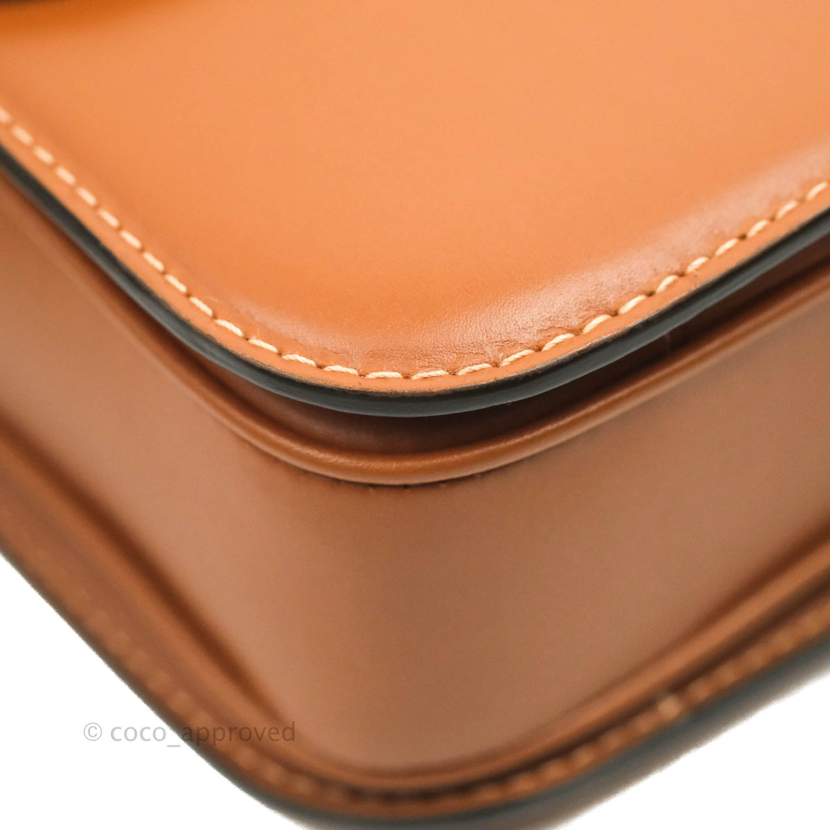 Celine Medium Triomphe Bag Tan Shiny Calfskin