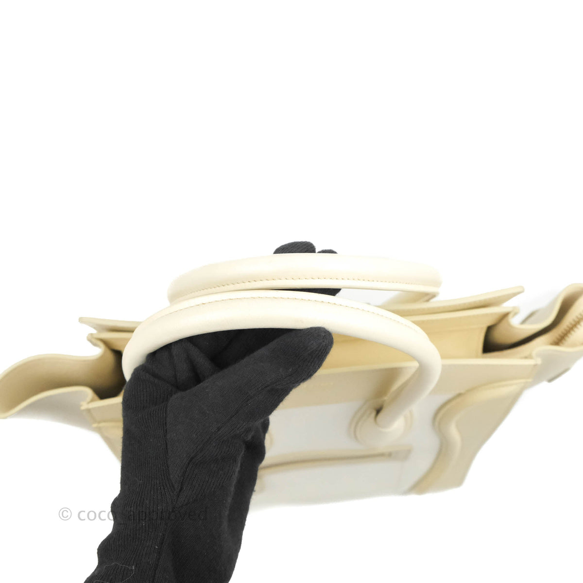 Celine Micro Luggage Light Beige/White Calfskin