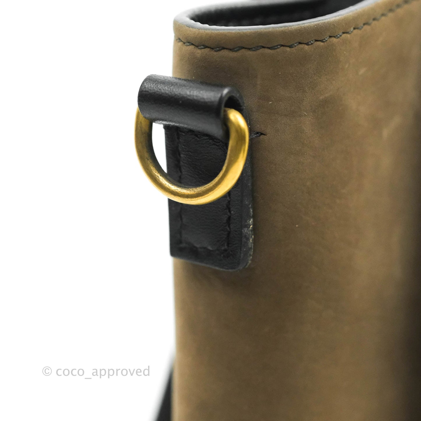 Celine Tri Color Blue/Khaki/Black Nano Luggage Tote