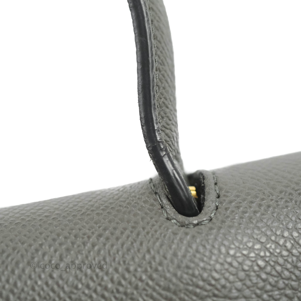 Celine Nano Belt Bag Grey Grained Calfskin Gold Hardware
