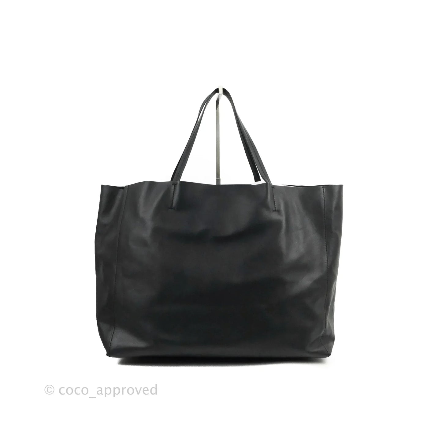 Celine Large Horizontal Cabas Tote Bag Black Calfskin