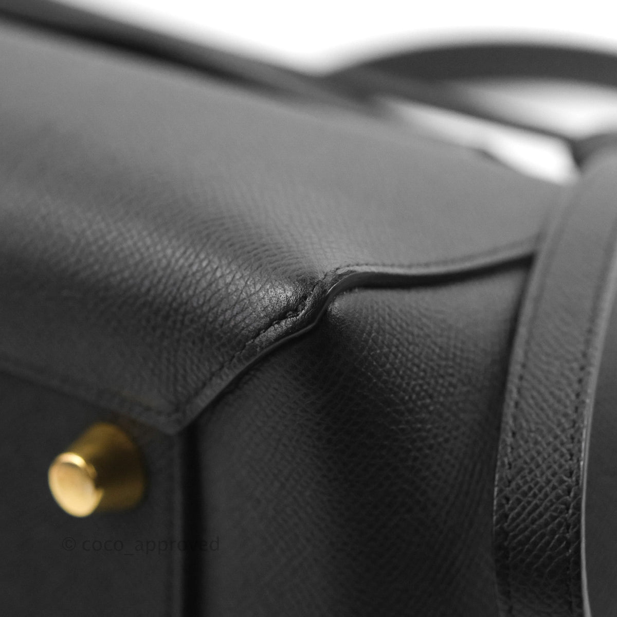 Celine Mini Belt Bag Black Grained Calfskin Gold Hardware