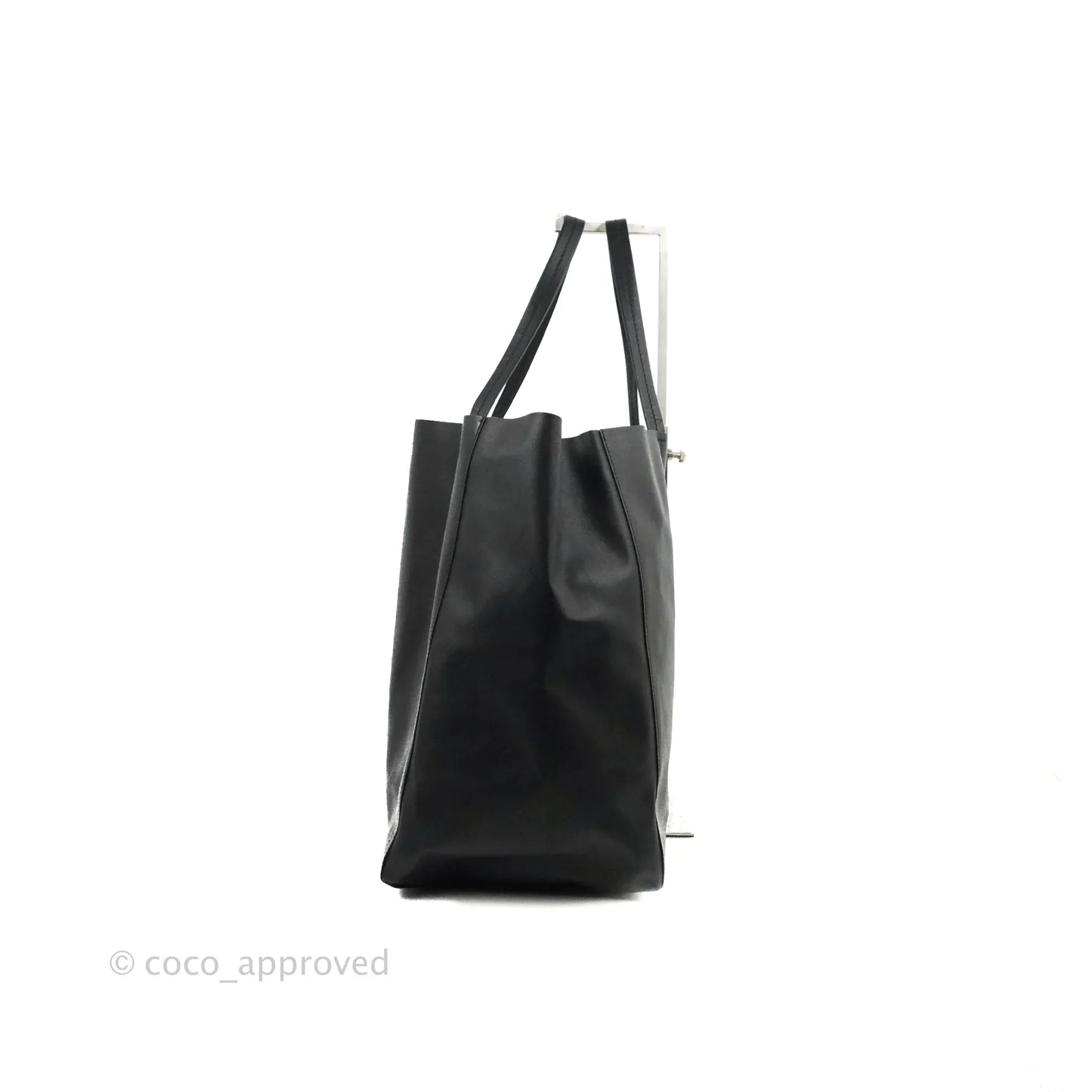 Celine Large Horizontal Cabas Tote Bag Black Calfskin