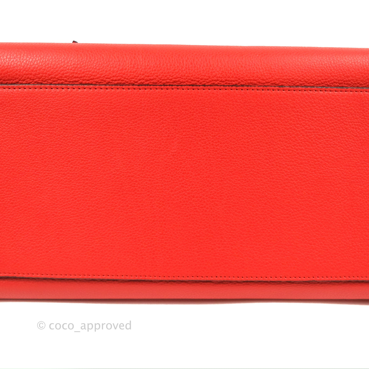 Celine Edge Bag Tomato Red Grained Calfskin