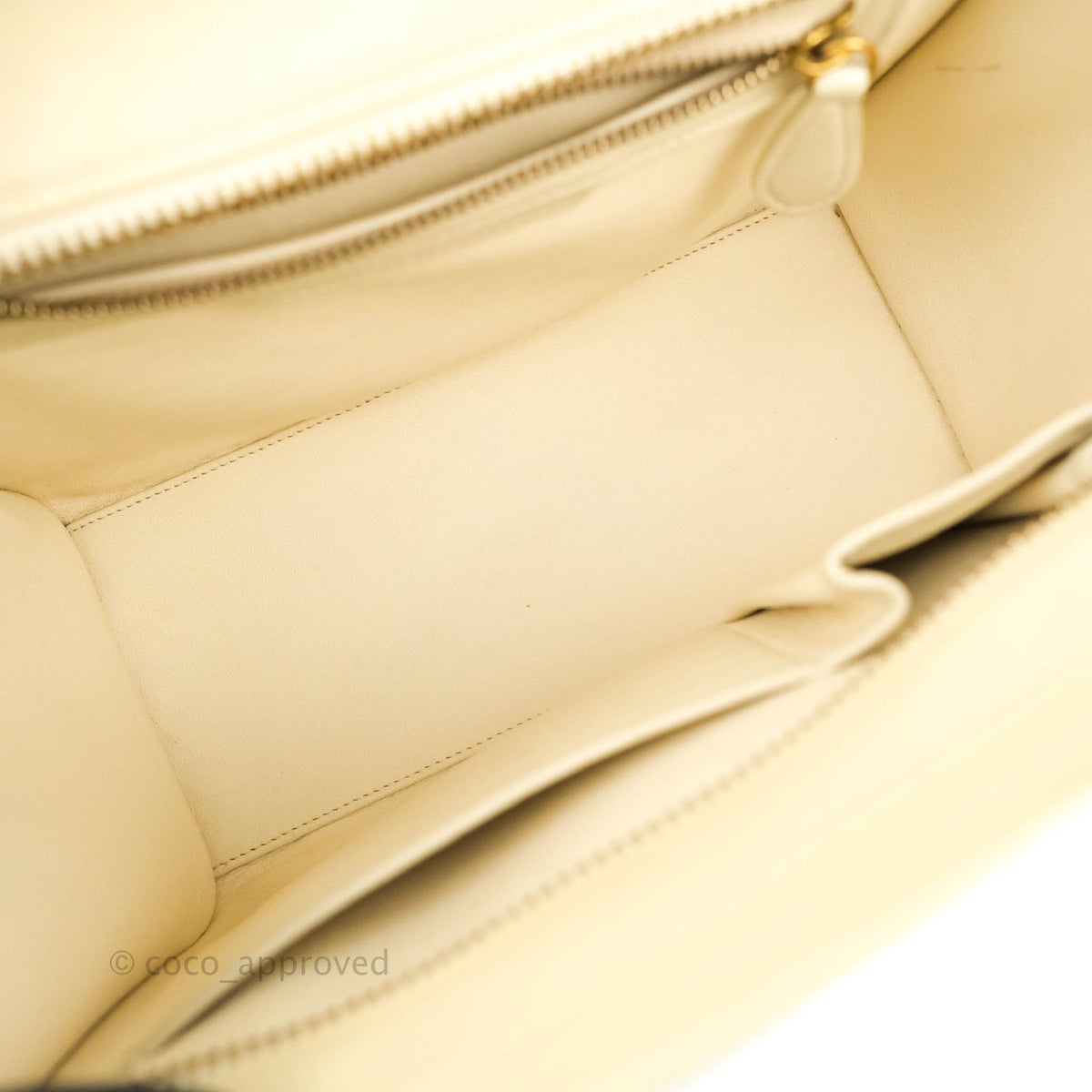 Celine Micro Luggage Light Beige/White Calfskin