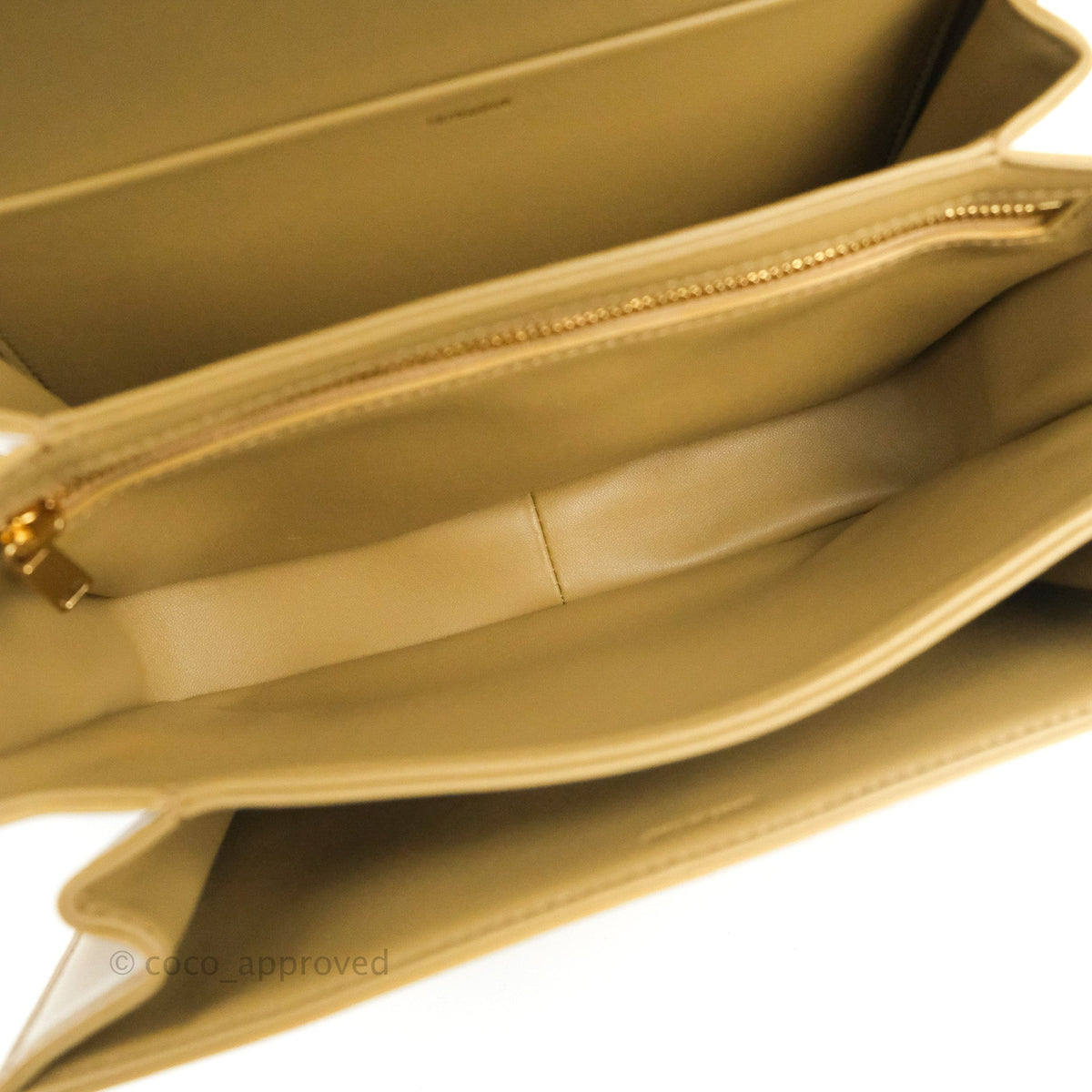 Celine Medium Triomphe Bag Olive Shiny Calfskin