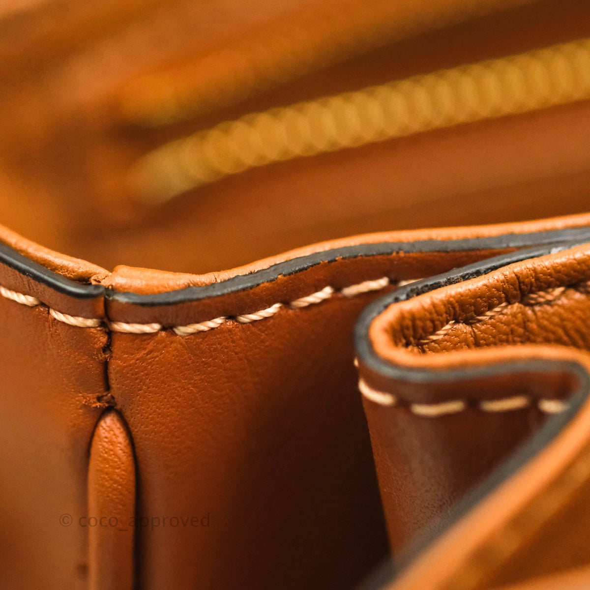Celine Medium Triomphe Bag Tan Shiny Calfskin