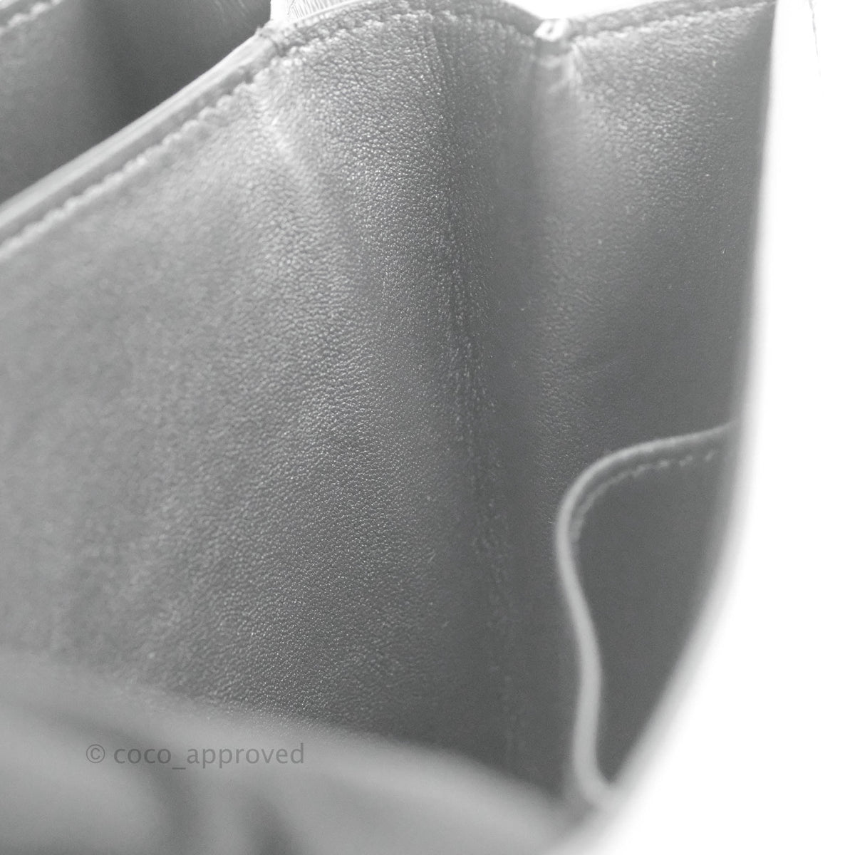 Celine Medium Classic Box Flap Dark Grey Liege Calfskin