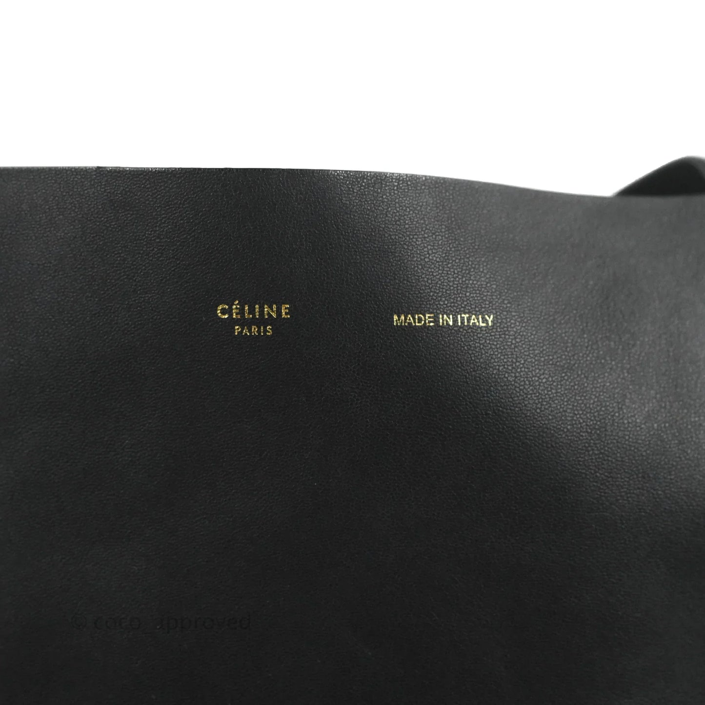 Celine Large Horizontal Cabas Tote Bag Black Calfskin