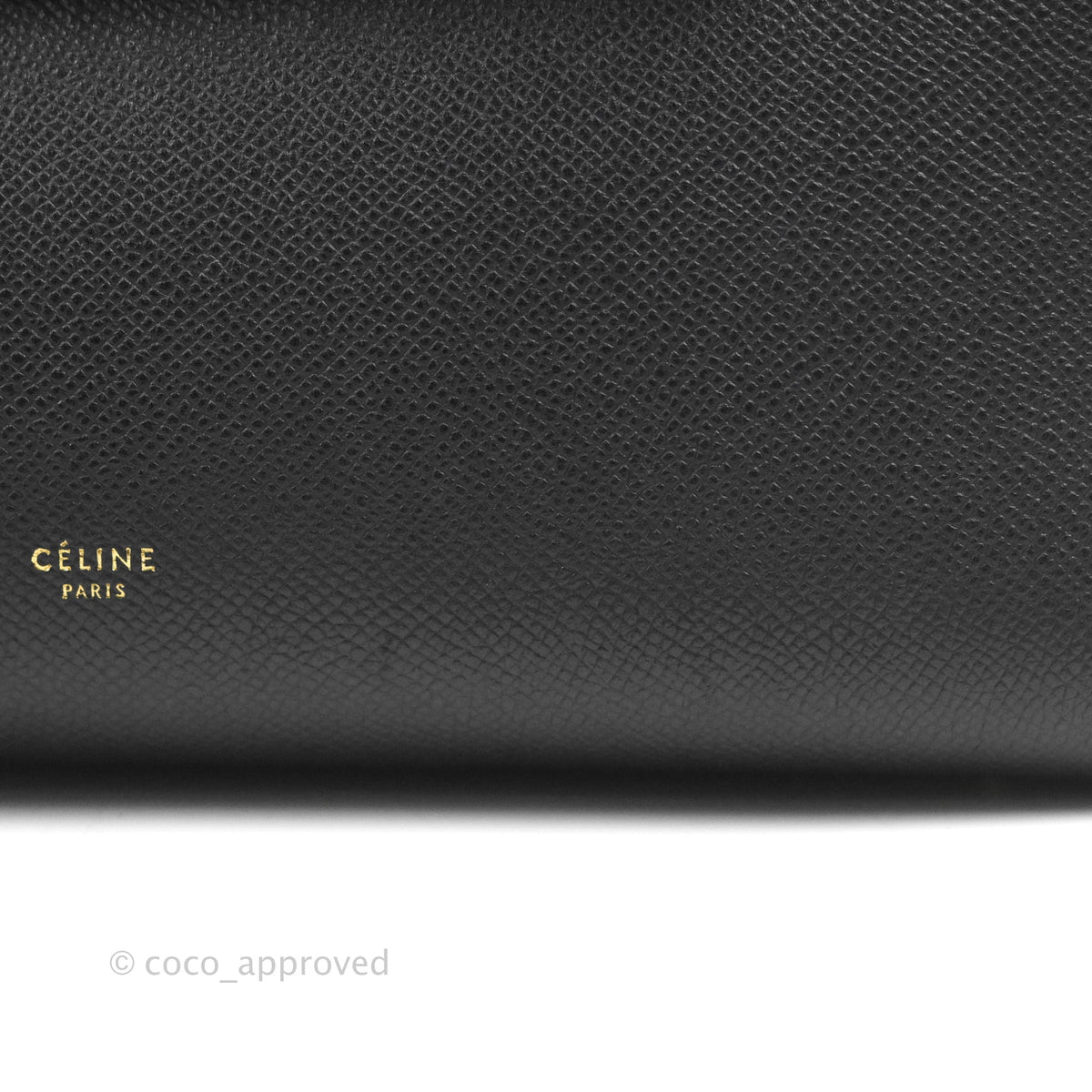 Celine Mini Belt Bag Black Grained Calfskin Gold Hardware