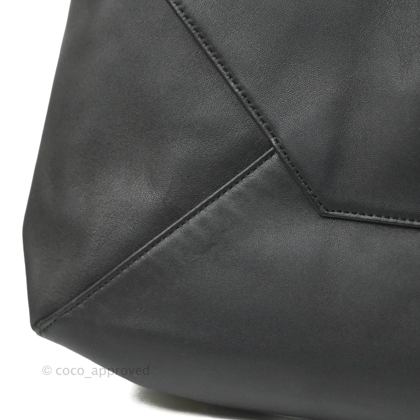Celine Large Horizontal Cabas Tote Bag Black Calfskin