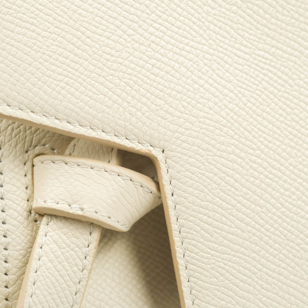 Celine Mini Belt Bag White Grained Calfskin Gold Hardware