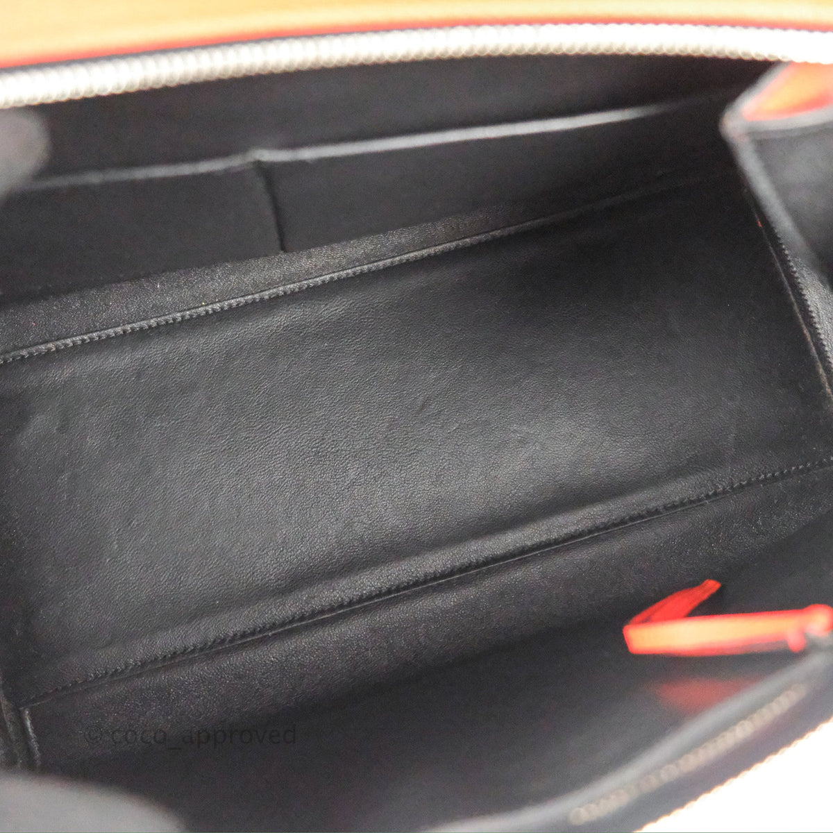 Celine Edge Bag Tomato Red Grained Calfskin
