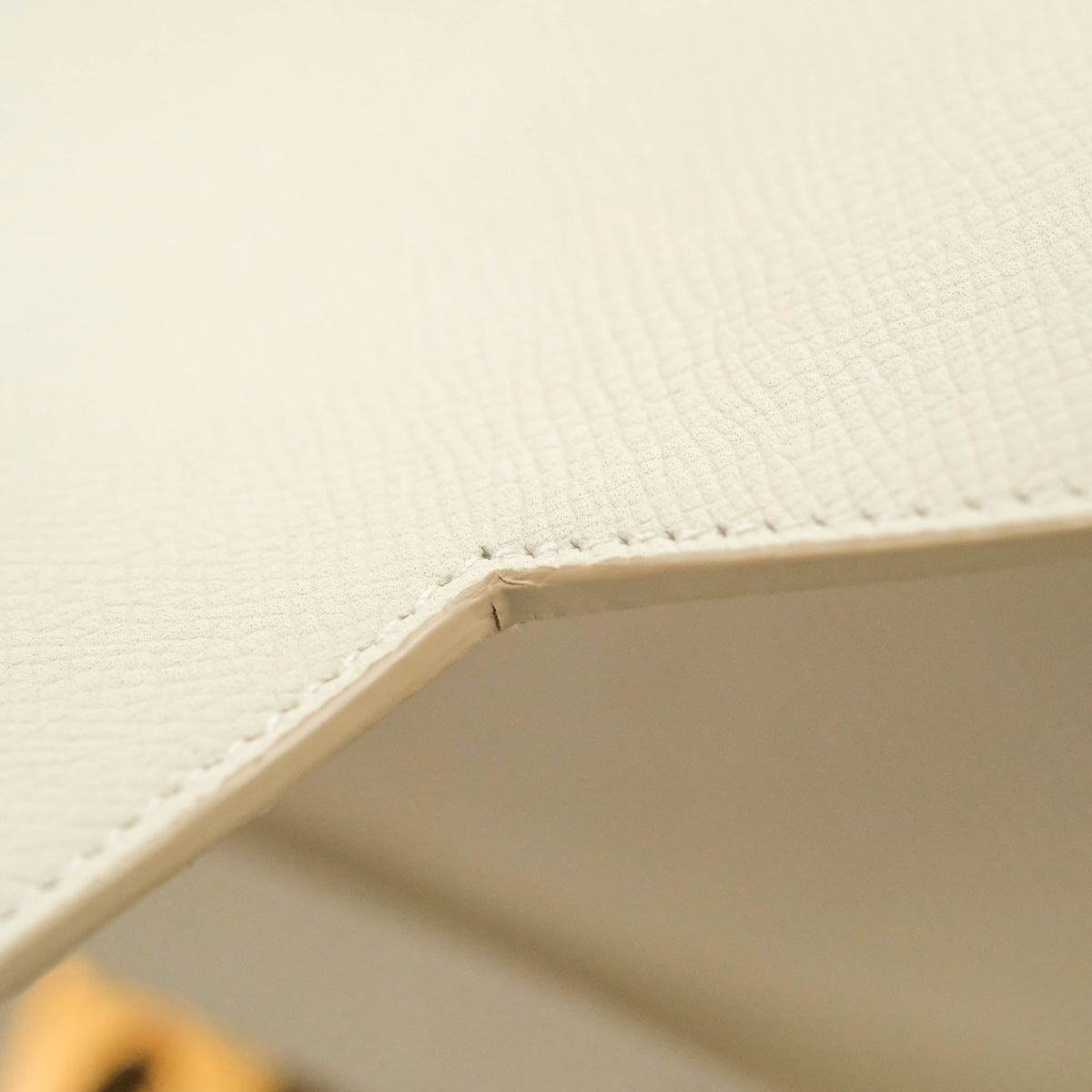Celine Mini Belt Bag White Grained Calfskin Gold Hardware