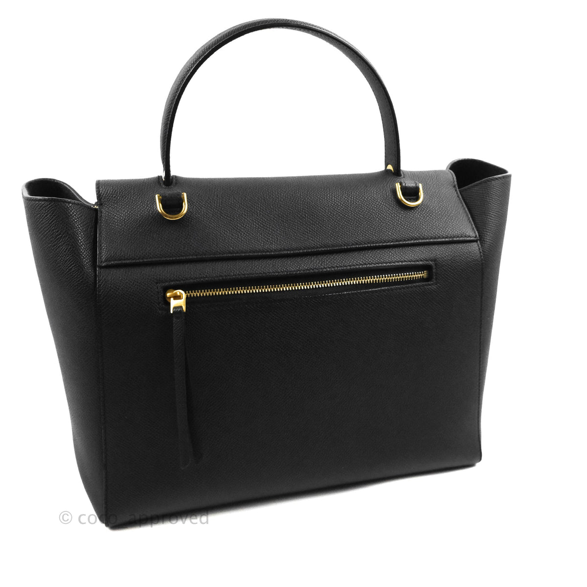 Celine Mini Belt Bag Black Grained Calfskin Gold Hardware