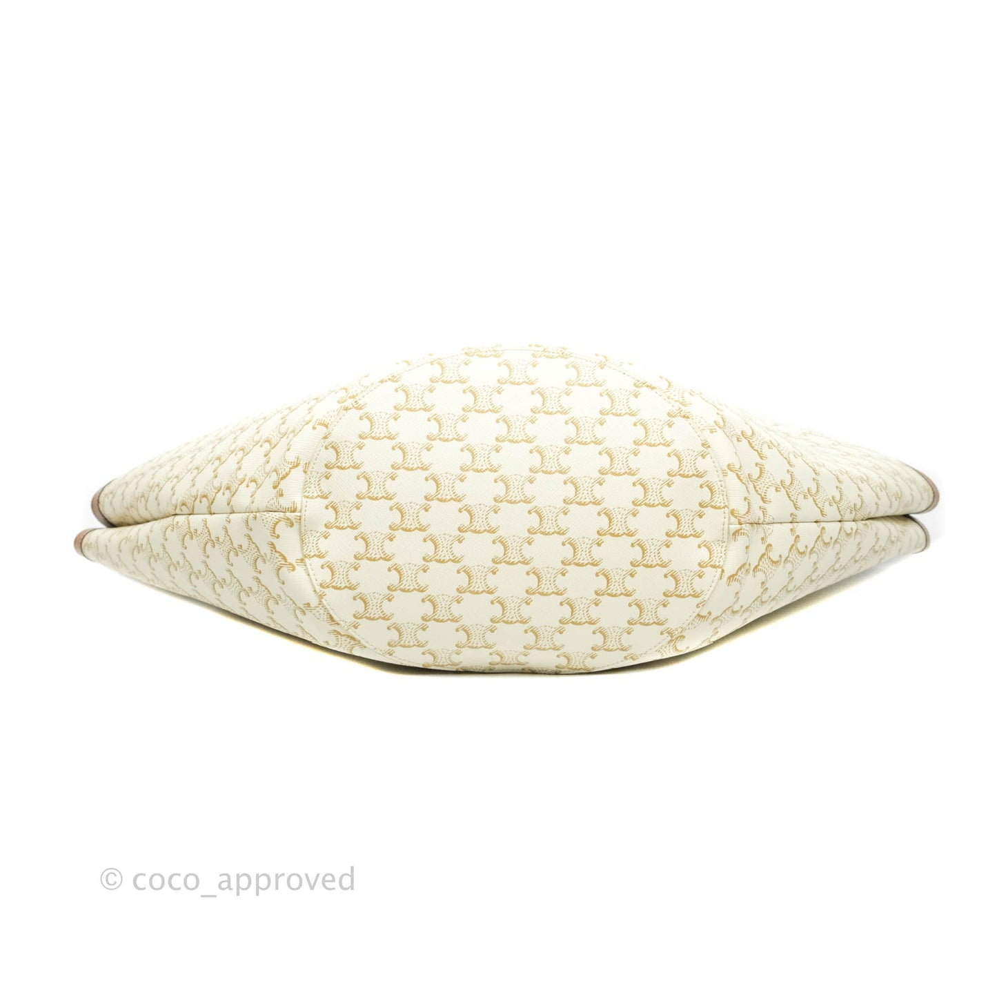 Celine Large Couffin Tote Triomphe Canvas Celine Print White