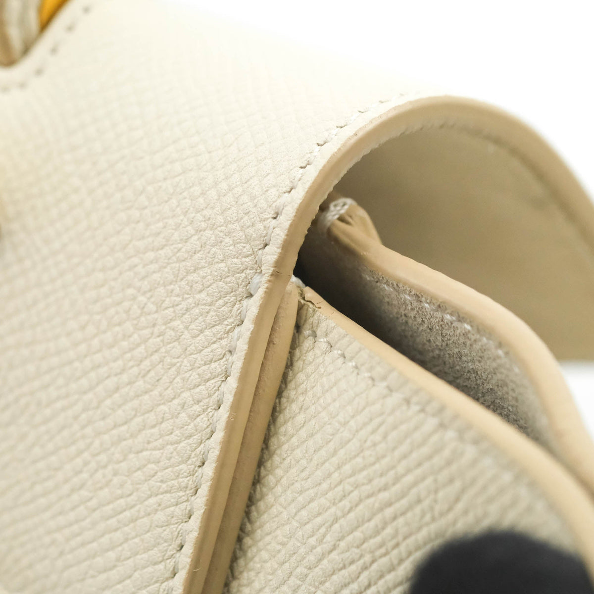 Celine Mini Belt Bag White Grained Calfskin Gold Hardware