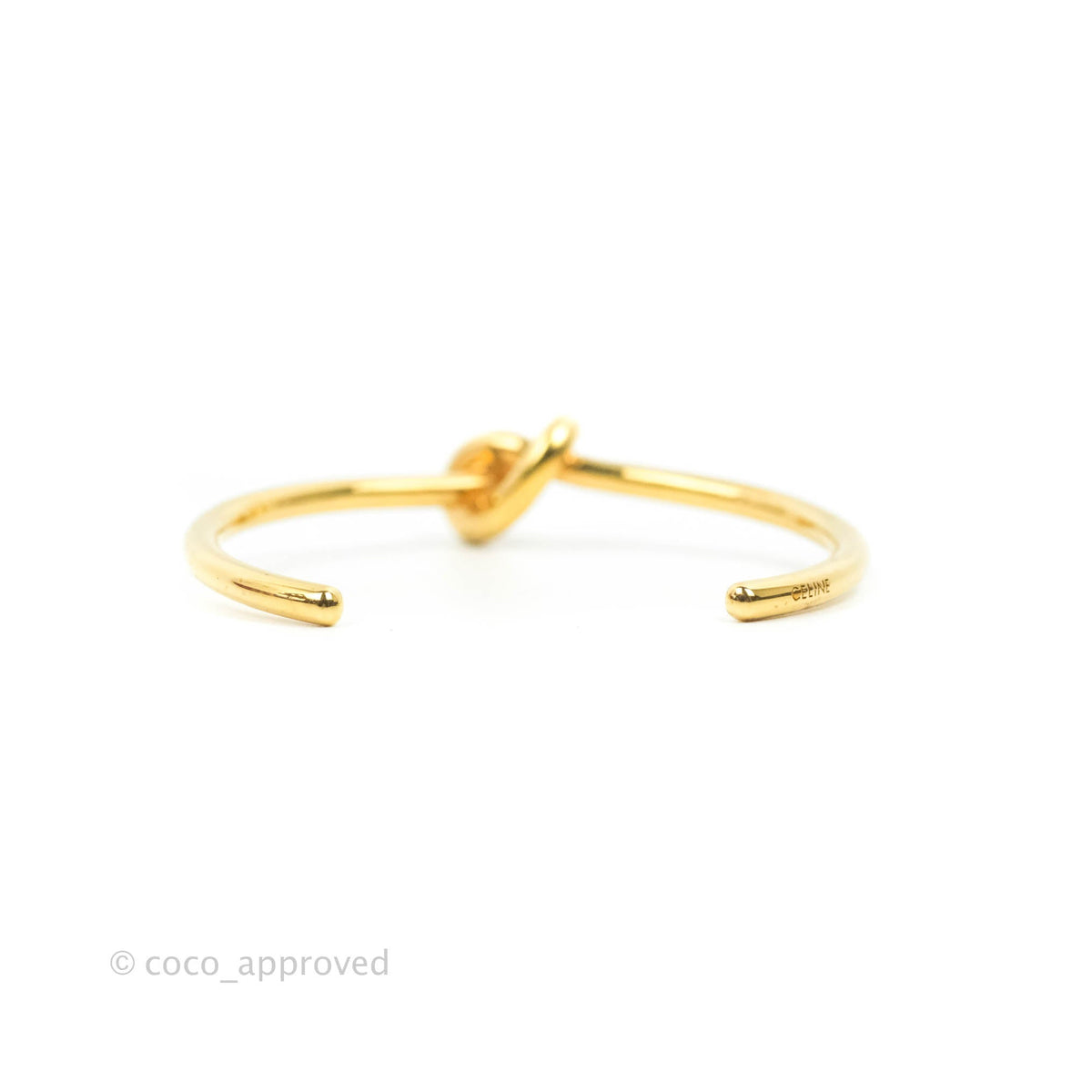 Celine Knot Extra-thin Bracelet Gold Tone