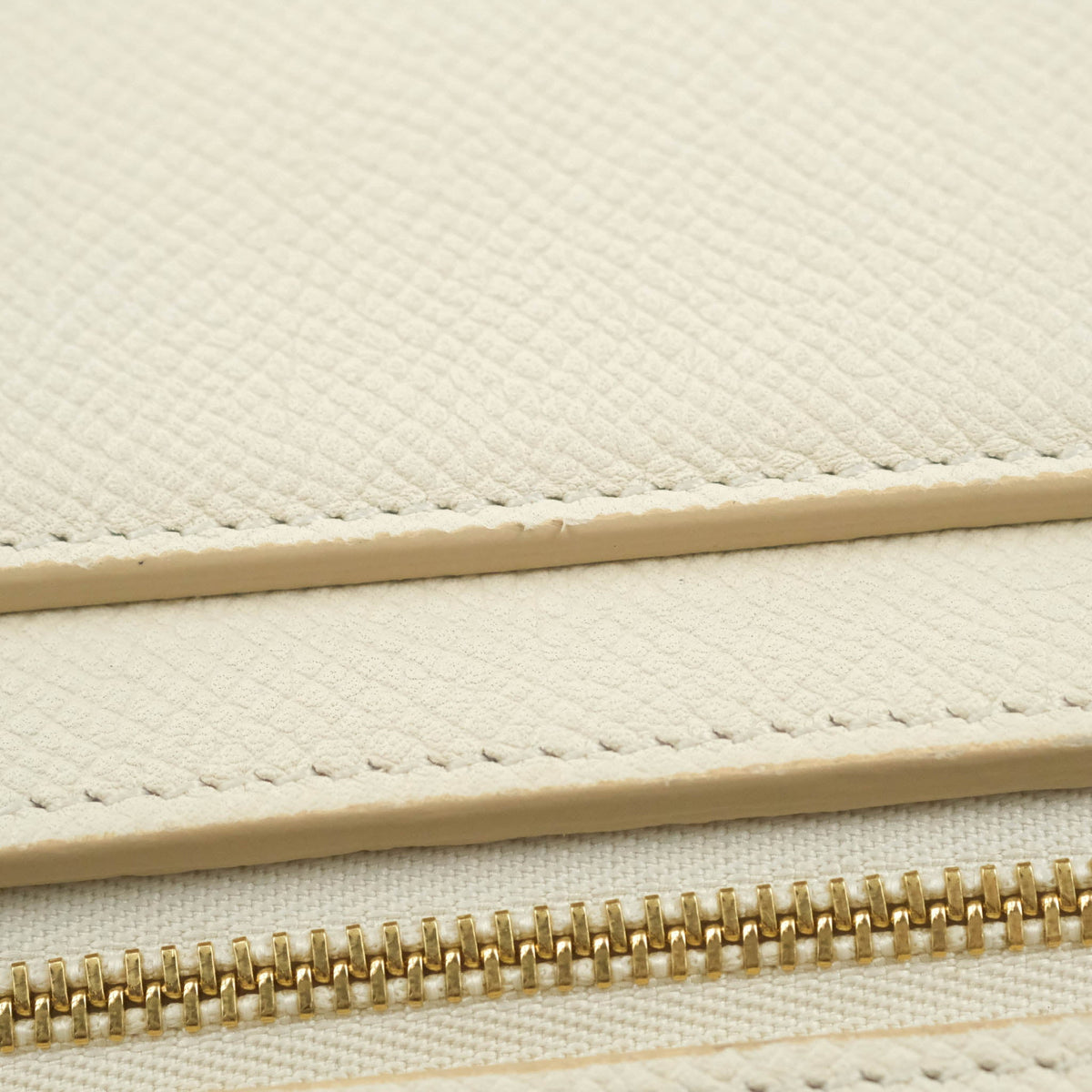 Celine Mini Belt Bag White Grained Calfskin Gold Hardware