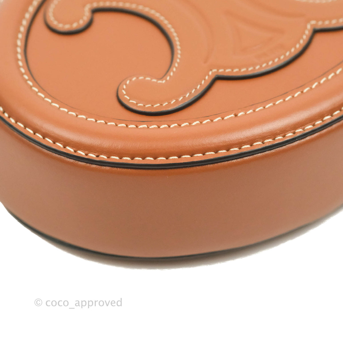 Celine Oval Bag Cuir Triophe Brown Calfskin