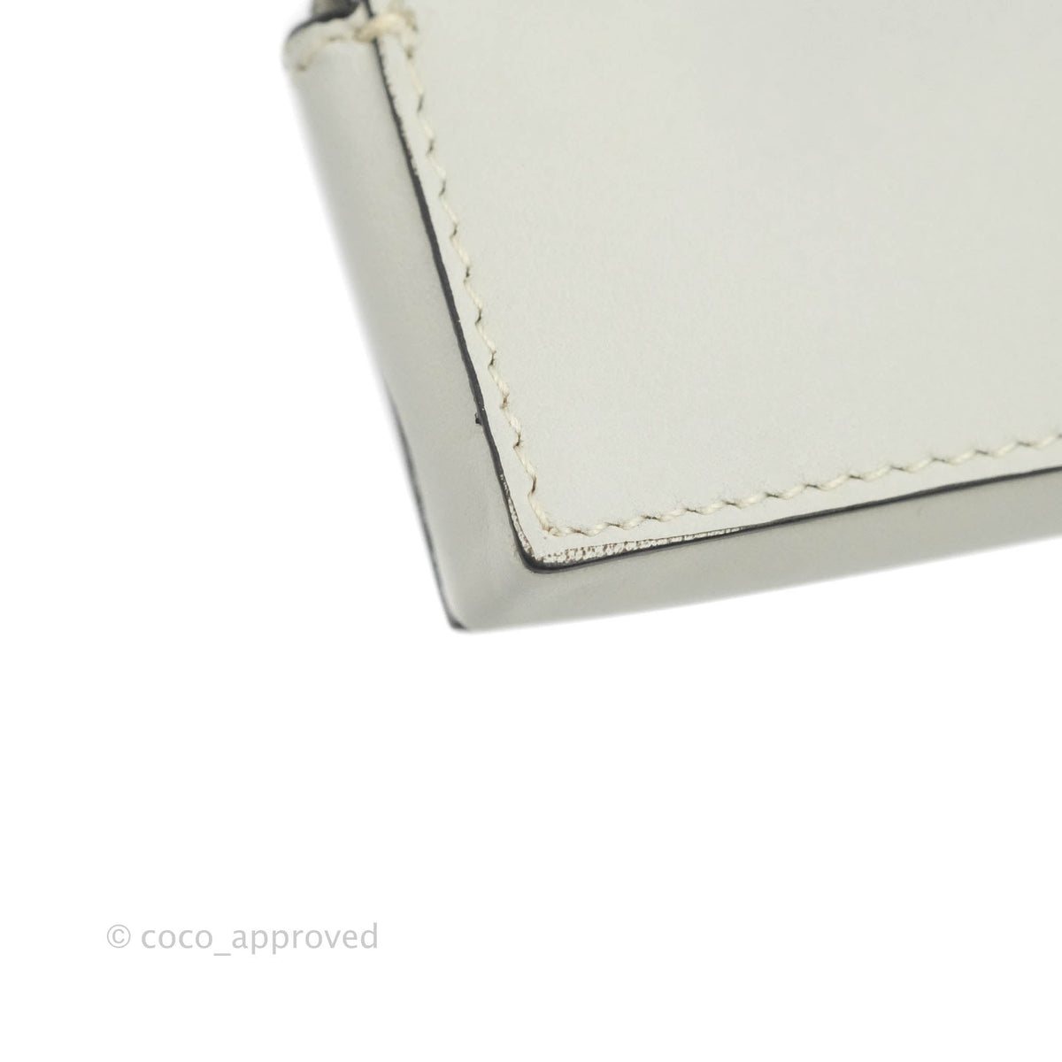 Celine Multi Key Ring Coin Card Case Light Grey Calfskin