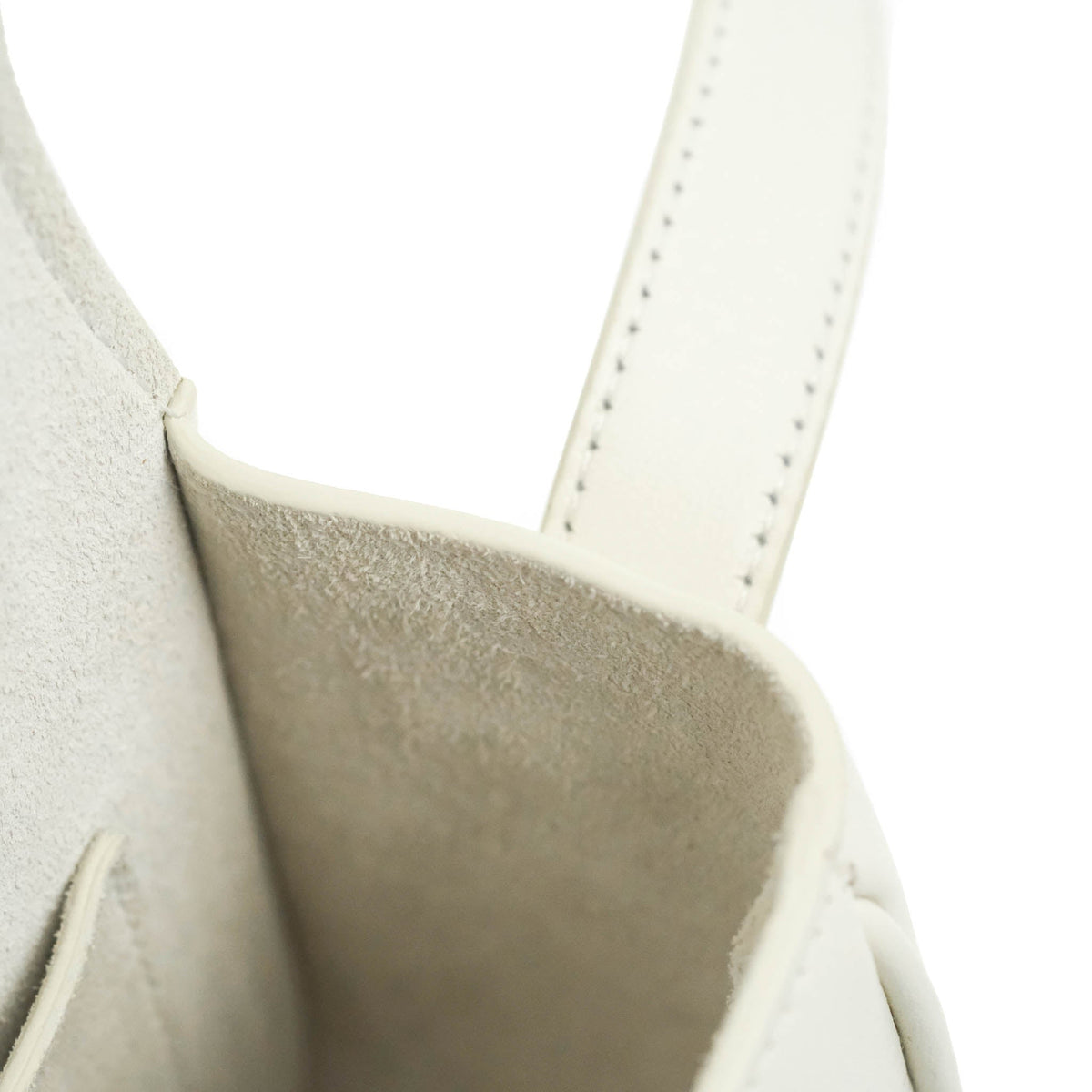 Celine Folco Cuir Triomphe White Smooth Calfskin