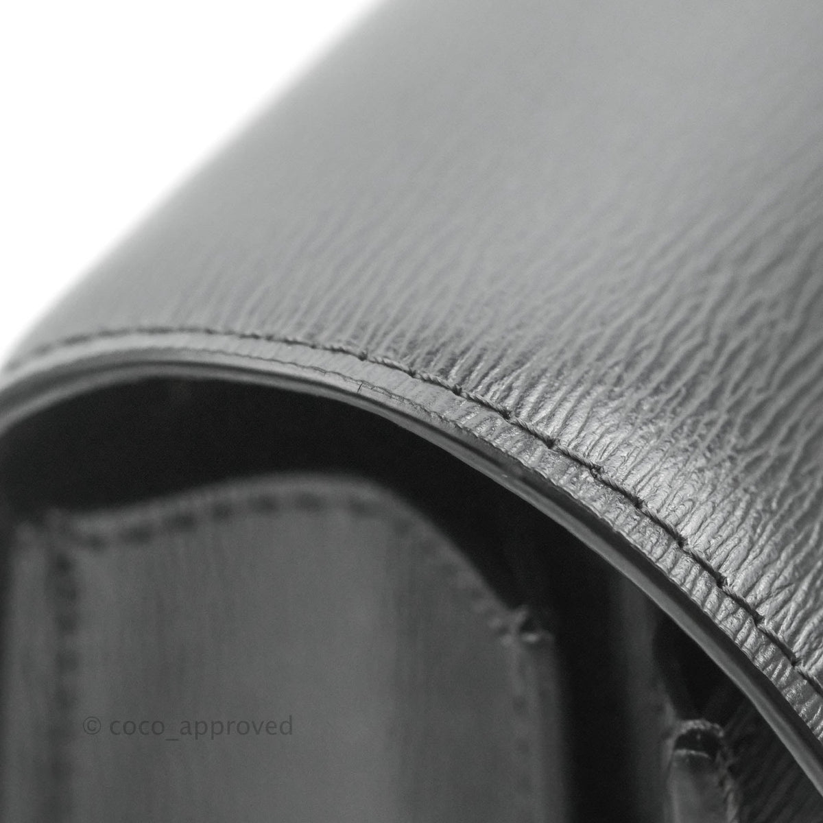 Celine Medium Classic Box Flap Dark Grey Liege Calfskin