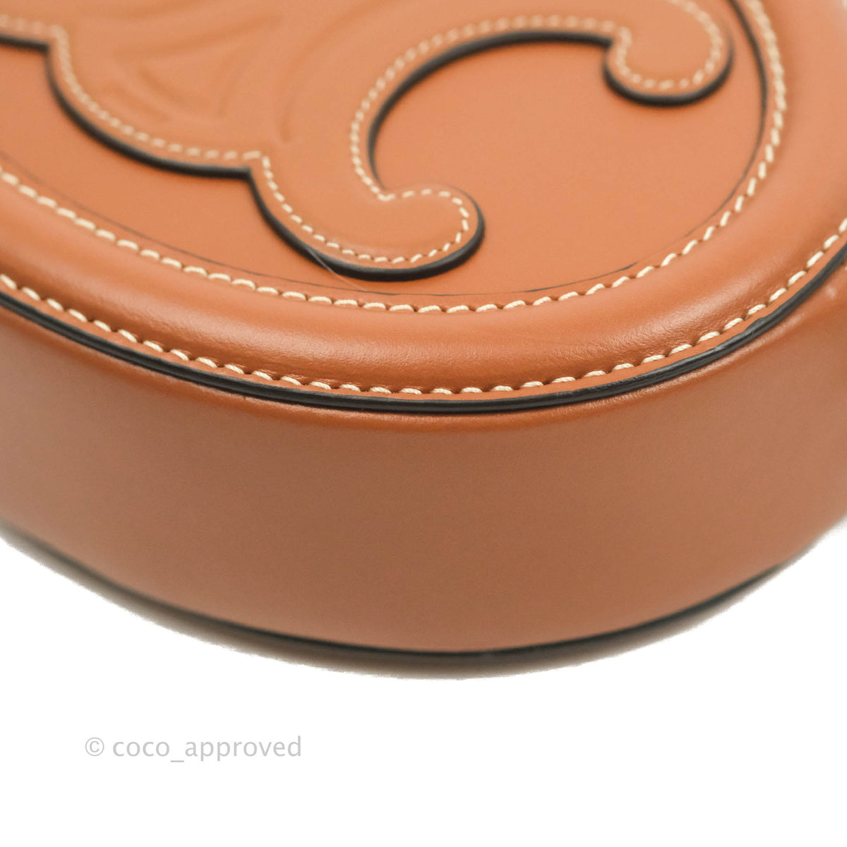 Celine Oval Bag Cuir Triophe Brown Calfskin