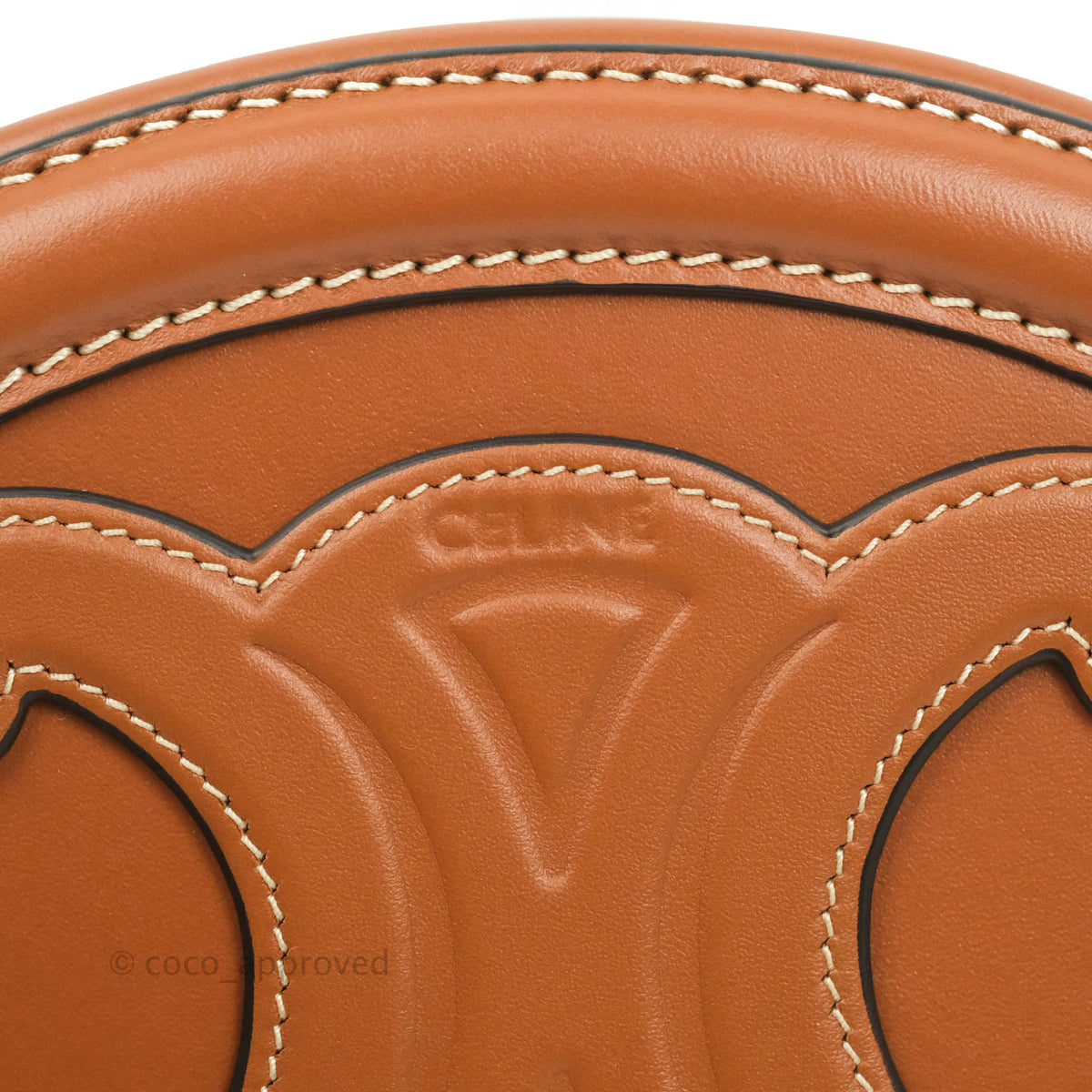 Celine Oval Bag Cuir Triophe Brown Calfskin