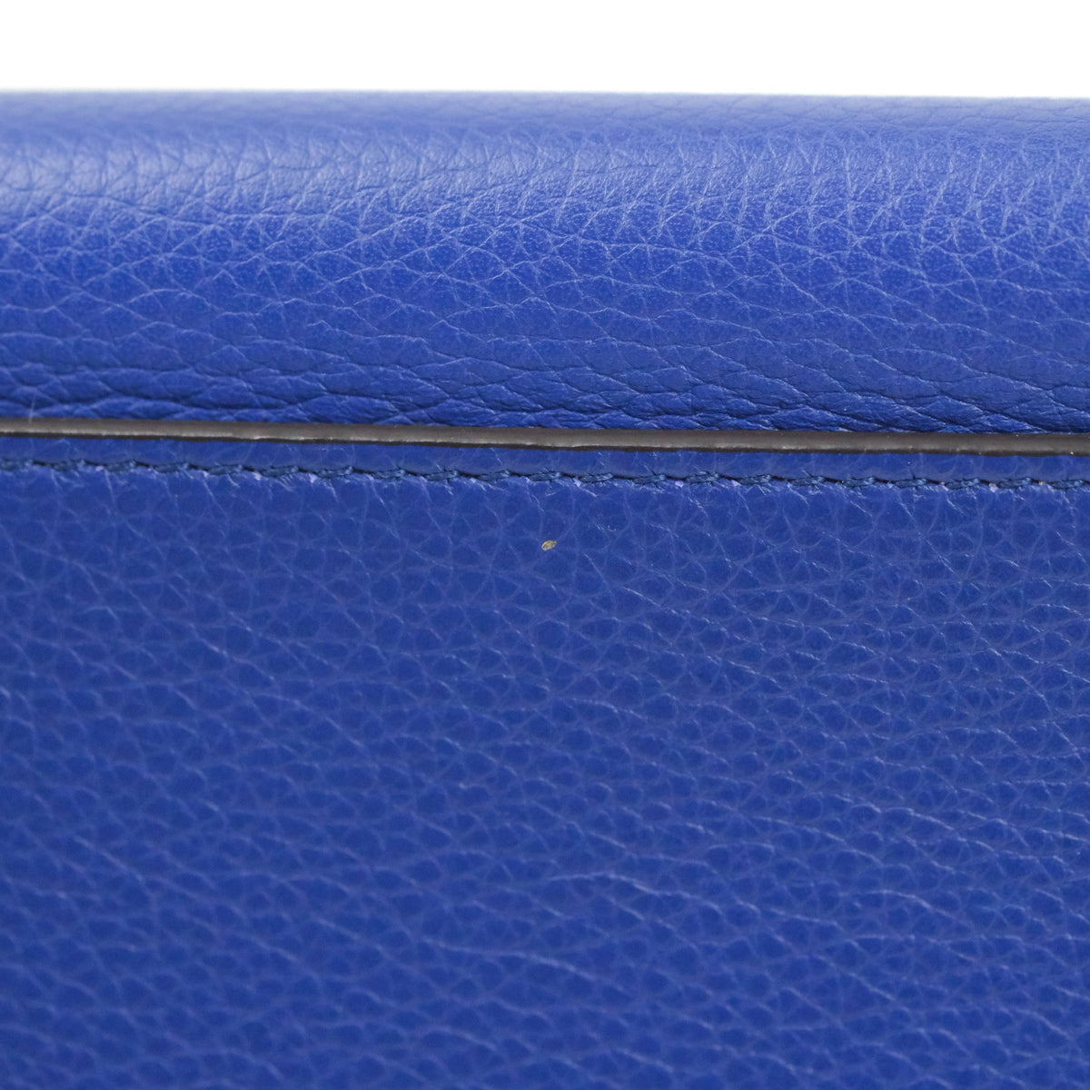 Celine Sleek Small Tri-Color Trapeze Blue Calfskin