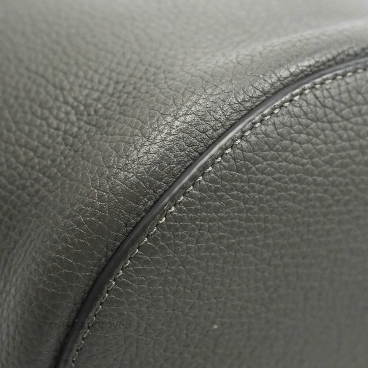 Celine Big Bag Nano Bucket Grey Grained Calfskin