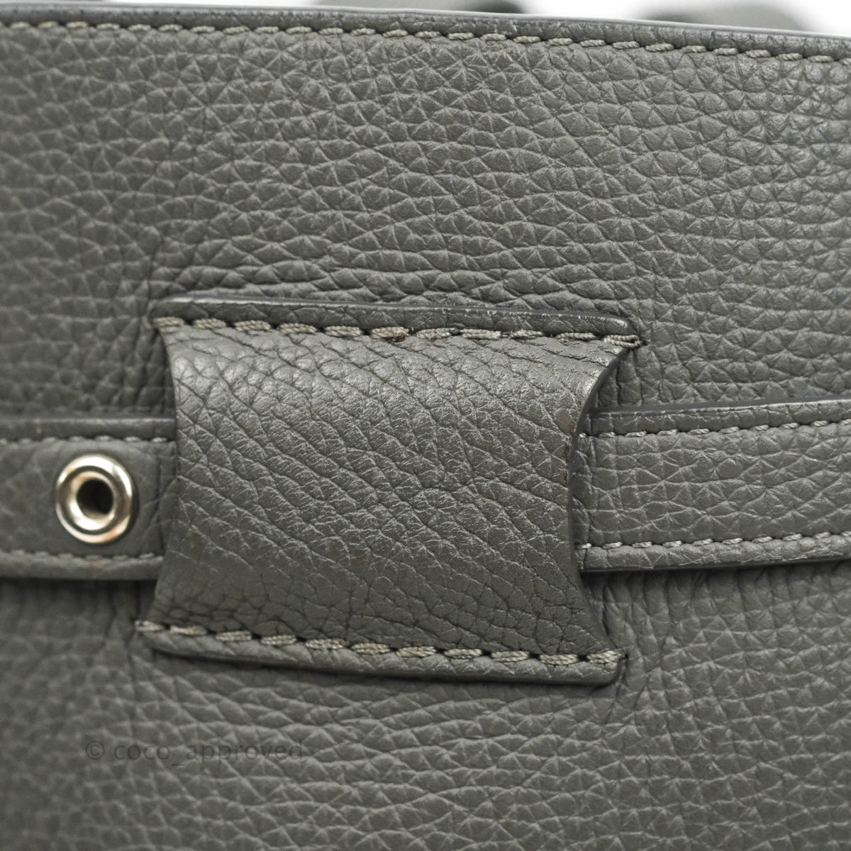 Celine Big Bag Nano Bucket Grey Grained Calfskin