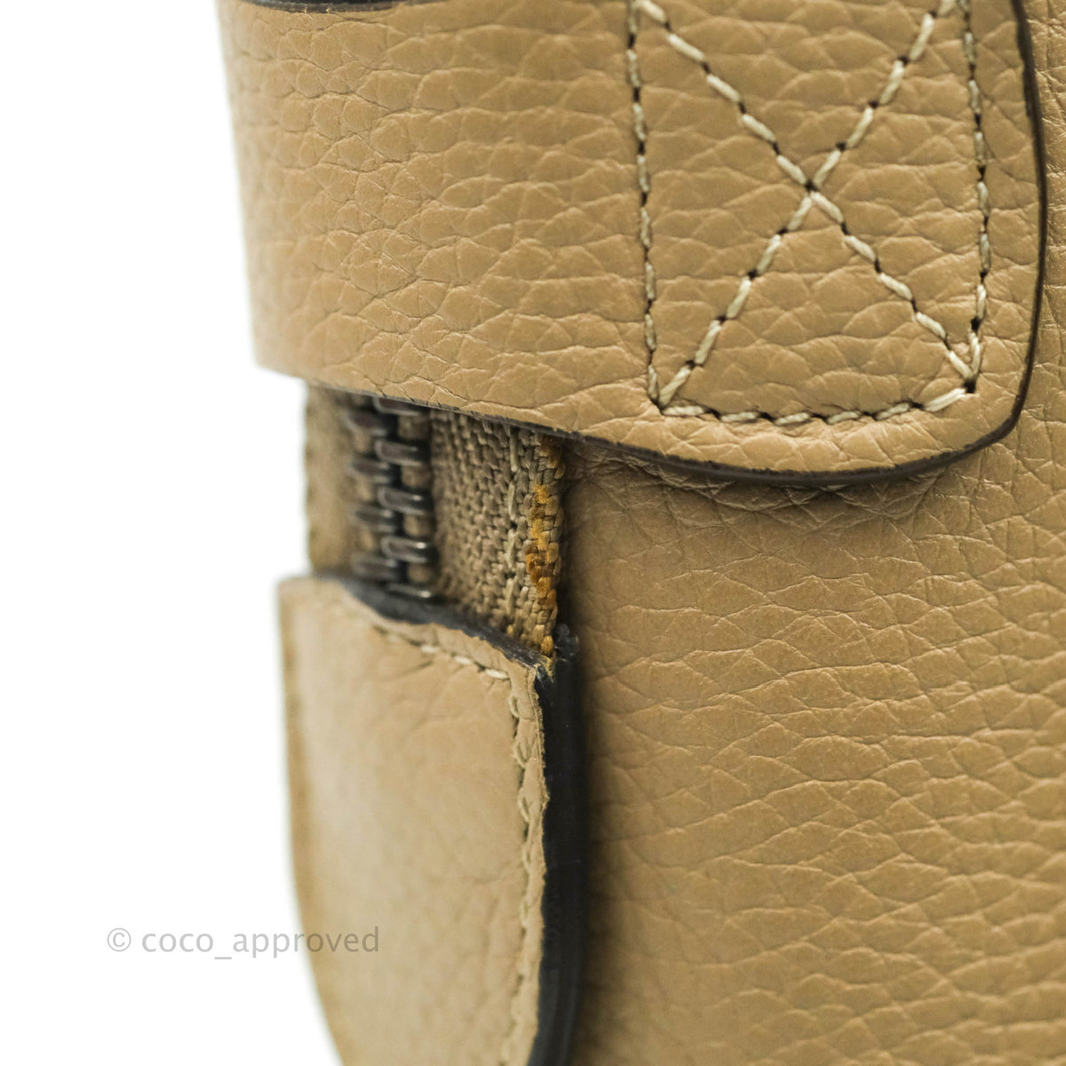 Celine Micro Luggage Handbag Dune Grained Calfskin